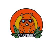 Spilla alla moda a forma di Capybaras per le donne fatta a mano animale risvolto pin sofisticato corpetto distintivo accessorio anime, Misura unica, come descritto