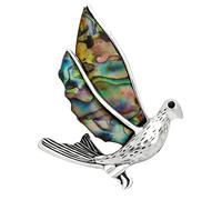 Spilla alla moda a forma di colomba della pace, design unico, perfetta per abiti eleganti, gioielli eleganti, spilla unica, One Size, come descritto