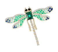 Spilla alla moda a forma di libellula, bella struttura in lega, perfetta per l'uso quotidiano o come regalo a libellule, One Size, come descritto