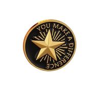 Spilla alla moda a forma di stella versatile accessorio portatile per abbigliamento e copricapo oggetti per uso quotidiano ornamento olio disegni pin