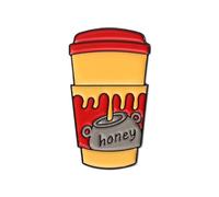 Spilla alla moda a forma di tazza in stile cartone animato, realizzata in lega robusta, elegante spilla aggiunge un tocco giocoso a qualsiasi tipo di spilla in lega, Misura unica, come descritto