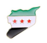 Spilla alla moda con bandierine a forma di mappa, alla moda, per collezionisti e amanti della moda, Misura unica, come descritto