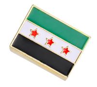 Spilla alla moda con bandierine a forma di mappa, alla moda, per collezionisti e amanti della moda, Misura unica, come descritto