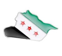 Spilla alla moda con bandierine a forma di mappa, alla moda, per collezionisti e amanti della moda, Misura unica, come descritto