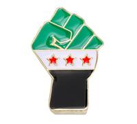 Spilla alla moda con bandierine a forma di mappa, alla moda, per collezionisti e amanti della moda, Misura unica, come descritto