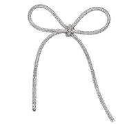 Spilla alla moda con fiocco scintillante spilla a fiocco alla moda per abiti da donna e celebrazioni collare decorativo, Misura unica, come descritto