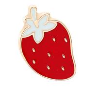 Spilla alla moda con frutta a forma di cartone animato, spilla decorativa alla moda, in lega, adatta per stili giovanili e individualità carino distintivo in metallo, Misura unica, come descritto