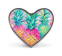 Spilla alla moda Three Big Pines - Spille a forma di cuore smaltate da 1 pollice con scritta Truck And Bear, spille in metallo per uomo e donna, spilla decorativa in metallo per cappelli, camicie, bor