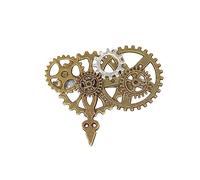 Spilla antica con ingranaggi punk spilla pin per donne uomini abbigliamento accessori decorativi punk stili moda gioielli pin, One Size, come descritto