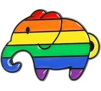 Spilla arcobaleno in lega smaltata a forma di animale dei cartoni animati - Spilla a forma di ape elefante - Gioielli per vestito, costume, zainoBellissimo design