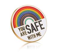 Spilla Arcobaleno Lgbt Pride Pin Badge - Smalto Perni Ally Pin Gay Pride - Spille in Metallo Moda per Medici, Infermieri, Personale di Sicurezza - Lgbtq Accessori, Zinco