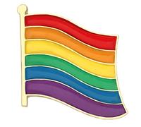 Spilla arcobaleno spille da bavero arcobaleno distintivo pin bandiere cuore spilla pace e amore perni struttura in lega per uso quotidiano, Misura unica, come descritto