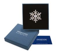 Spilla argento Swarovski Elements originale G4Love cristalli fiocco neve regalo