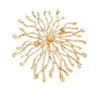 Spilla artigianale a forma di divinità del sole con dettagli intricati, perfetta per gioielli fai da te, accessori versatili per sollievo, D, come descritto