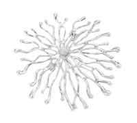 Spilla artigianale a forma di divinità del sole con dettagli intricati, perfetta per gioielli fai da te, accessori versatili in rilievo, elegante spilla per corpetto, B, come descritto