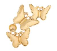 Spilla artistica a forma di farfalla, squisita spilla fatta a mano con tre vivaci farfalle per trendsetter, gioiello unico