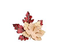 Spilla artistica animale giapponese cinese acero rosso spilla lega bavero spilla regalo moda gioielli pezzo acero, Medium, come descritto