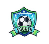 Spilla artistica in lega zinco con spilla da calcio 3D per accessori e regalo da stadio per ammiratori