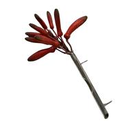 Spilla artistica leggera a forma di ramo con accento floreale intercambiabile per bouquet di fiori, spilla da bavero per un look elegante