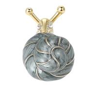 Spilla artistica smaltata a forma di lumaca con tecniche a goccia su base in lega per personalizzare la spilla alla moda a forma di lumaca, Misura unica, come descritto