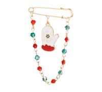 Spilla Babbo Natale luna albero fiocco di neve per donna, gioielli Capodanno, Klein, Metallo non prezioso