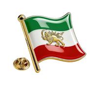 Spilla Bandiera Iran Distintivo da Risvolto Bandiera Iran Leone Sole