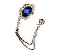 Spilla blu da bavero spilla da appendere a catena per collare spille per abito da carriera cravatta cappello sciarpa per fidanzato padre, Metallo