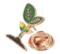 Spilla Brocca Pianta Cartone Smaltata Verde per Donne e Ragazze | Design Creativo e Carino, in Lega Leggera, come Regalo di Compleanno o Accessorio per Borse