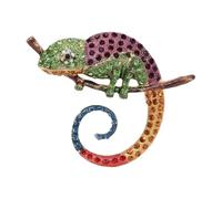 Spilla camaleonte lucertole come accessorio elegante per abiti cappotto maglioni e sciarpe