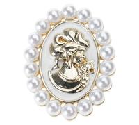 Spilla Cameo Floreale Ispirata Antica Con E Perle Con Perno A Perno Versatile Accessorio Per Eventi Formali Eleganti Gioielli Vittoriani Per Donne Regali