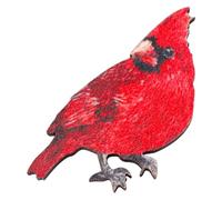 Spilla Cardinale, Spilla Uccello Rosso Moda Cardinale del Nord in Legno Spilla Uccello Spilla Animale Natalizia per Donne Feste Balli Matrimoni