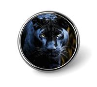 Spilla carina con distintivo rotondo a forma di con occhi azzurri, decorazione personalizzata per abbigliamento, spille da bavero, accessori per gioielli, regalo per feste di matrimonio