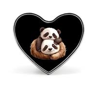 Spilla carina con panda addormentato e bradipo a forma di cuore spilla cappello abbigliamento gioielli accessori regali per feste di nozze
