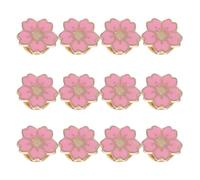 Spilla Cartone Fiore Ciliegio Rosa 12 Pezzi in Lega per Donna