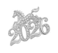 Spilla Cavallo - Fermaglio con Strass per l'Anno del Cavallo e per il Risvolto,Spille da Giacca Animali 2026 | Per Zaino Sciarpa Vestito Cappello Maglione Scialle Borsa