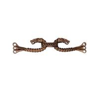 Spilla celtica con chiusura a gancio per mantello vichingo, in bronzo, per mantello, sciarpa, scialle, realizzata a mano, completamente funzionale, accessorio per travestimento da teatro vichingo (6,5