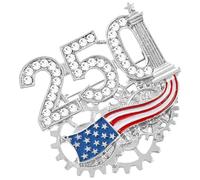 Spilla che Raffigura la Bandiera degli Stati d'America per Abito