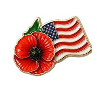 Spilla che simboleggia il rispetto per i caduti Memorial Flower Badge, 1pcs, come descritto