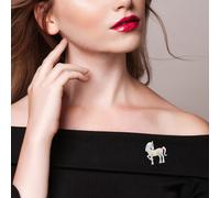 Spilla cinese a forma di cavallo: gioielli per l'anno del cavallo 2026 -