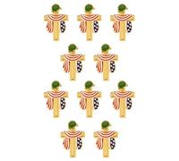 Spilla classica a forma di croce rossa, bianca, blu, in lega robusta, accessorio per feste a tema e souvenir, 50 pieces, come descritto