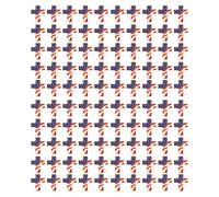 Spilla classica a forma di croce rossa, bianca, blu, in lega robusta, accessorio per feste a tema e souvenir, 50 pieces, come descritto