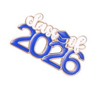 Spilla classica del 2026 al successo accademico spilla in lega di alta qualità per laureati e studiosi Distintivo a tema scolastico, One Size, come descritto