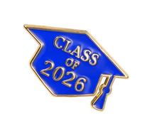Spilla classica del 2026 al successo accademico spilla in lega di alta qualità per laureati e studiosi Distintivo a tema scolastico, One Size, come descritto