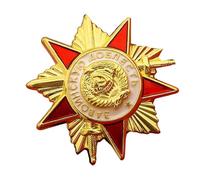 Spilla classica di ispirazione sovietica, resistente all'usura, in lega, gioiello per appassionati di moda retrò, da collezione, Misura unica, come descritto