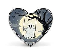 Spilla Climate of Fear, spilla a forma di cuore, spille smaltate per uomo e donna, a bottone a forma di cuore, in metallo, accessorio per feste e costumi, regali di Natale e compleanno