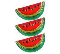 Spilla Cocomero Cartone alla Moda in Lega, 3 Pezzi, Rosso | Accessorio Versatile, per Abiti Cappelli e Borse, Stile Giocoso, Pensato per Donne