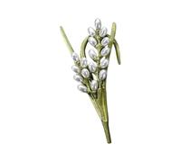 Spilla colorata accessorio multifunzionale bella pianta pin pianta perfetta per gli appassionati di moda presente fatto a mano vintage, Misura unica, come descritto