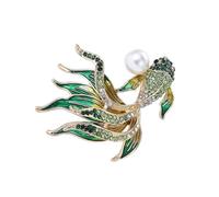 Spilla Colorata Sofisticata Per La Pesca All'oro Elegante Colore Vibrante Disegni a Goccia Olio Accessorio Per Miglioramenti Dei Costumi Spilla in Stile Cinese