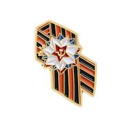 Spilla Commemorativa Antiruggine Design in Lega Nastro Simbolico Patriottico Chiusura Per Appassionati Storia Spilla Cerimoniale Con Clip Facile