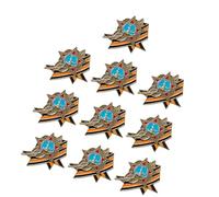 Spilla commemorativa con fiocco e grano, 10 pezzi, simboleggia la storia sovietica e il patriottismo alla moda, One Size, come descritto